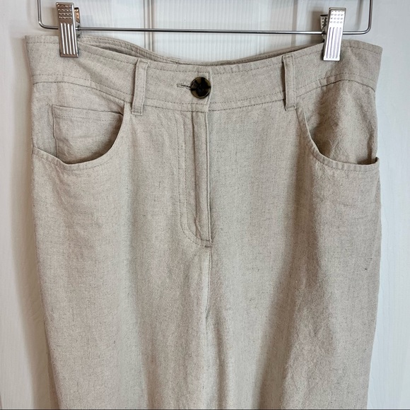 SOLD! ZARA Linen Blend Pants S - Picture 4 of 10